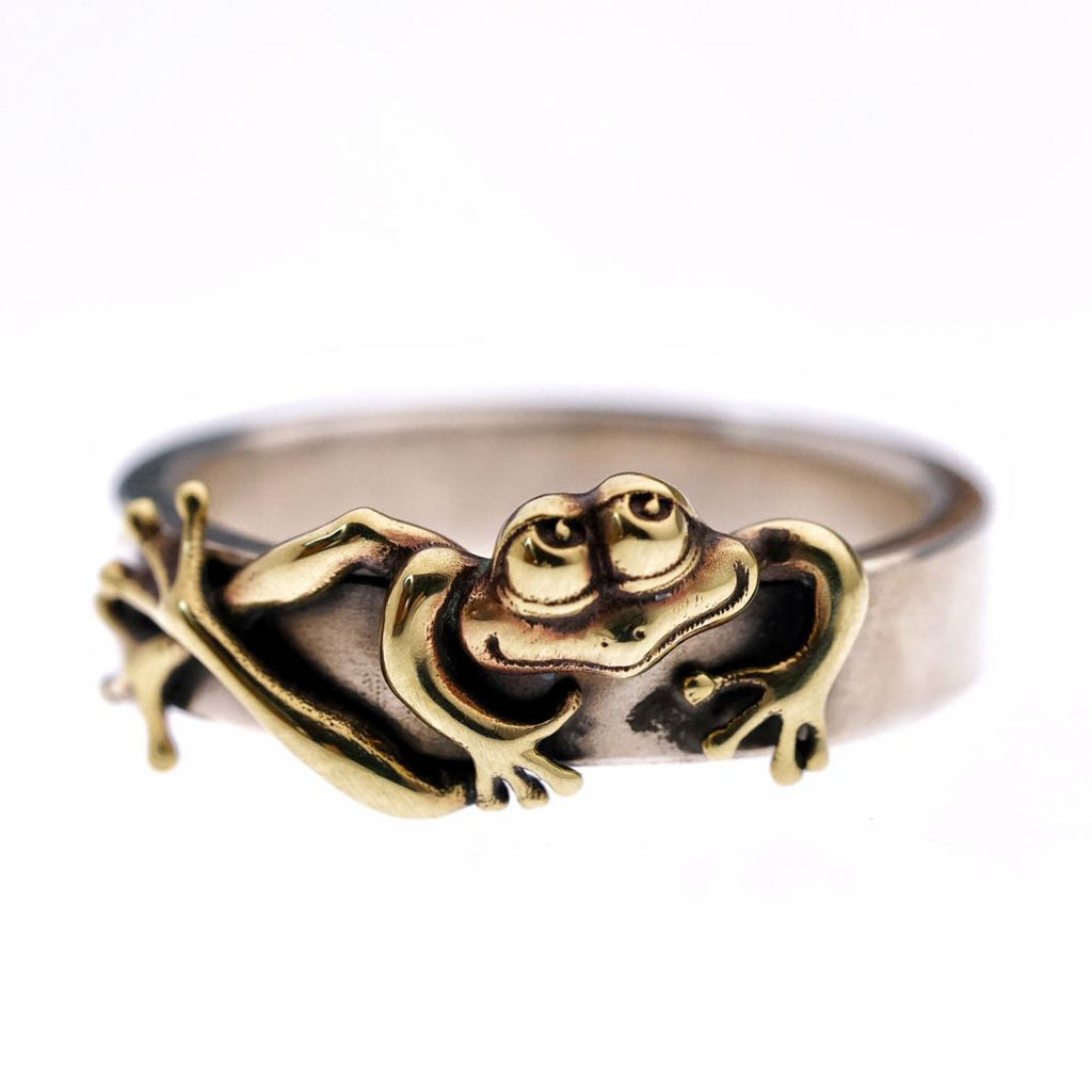 Tanabata Frog Prince Ring - Simple Retro Couple Style