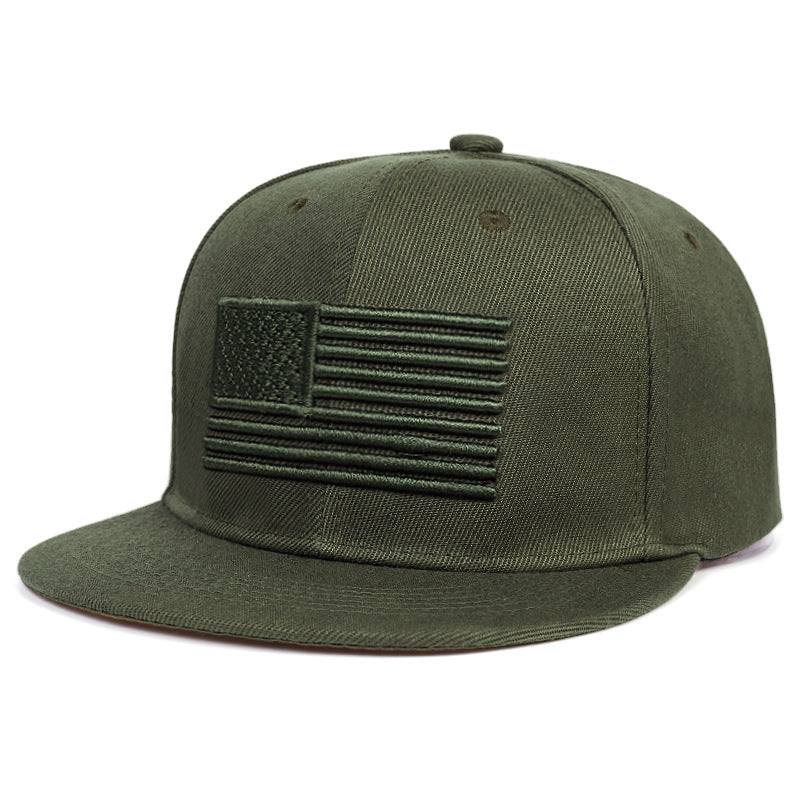 Embroidered American Flag Hip-Hop Baseball Cap