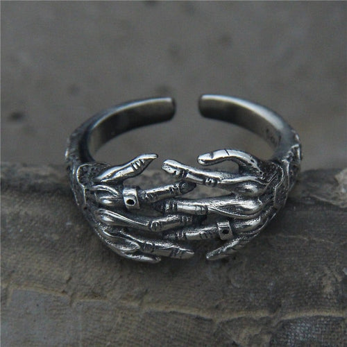 Adjustable Ring with Interlocking Design