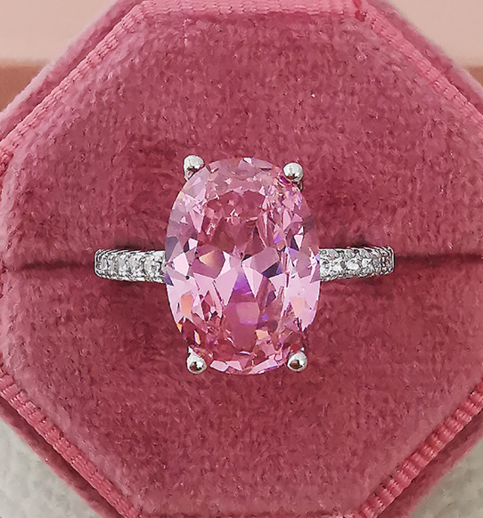 Diamond Women's Ring - 925 Silver Couple Engagement Jewelry