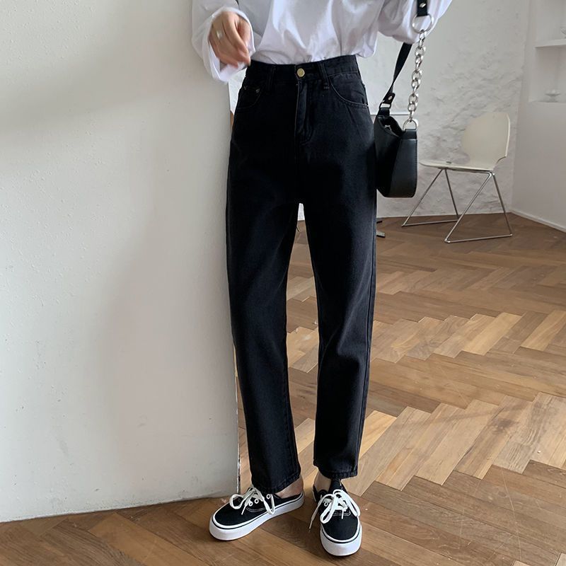 High-Waisted Loose-Fit Wide-Leg Jeans for Women