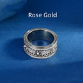 S925 Sterling Silver Full Diamond Rotating Gear Ring