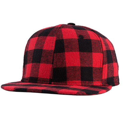 Plaid Sun Hat, Hip-Hop Baseball Cap