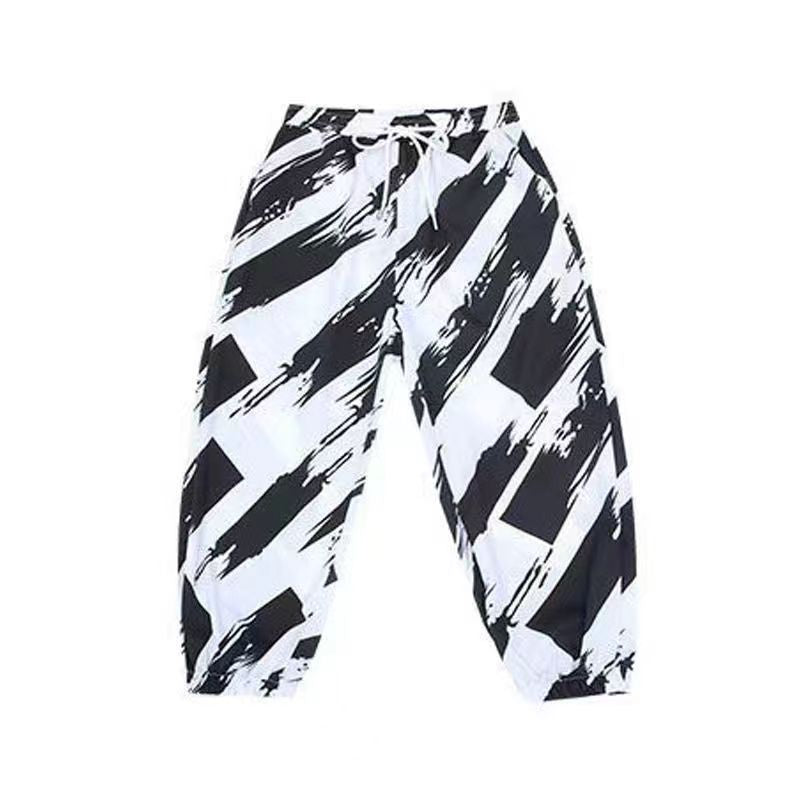 Youth Casual Harem Pants, Sporty Nine-Point Trousers