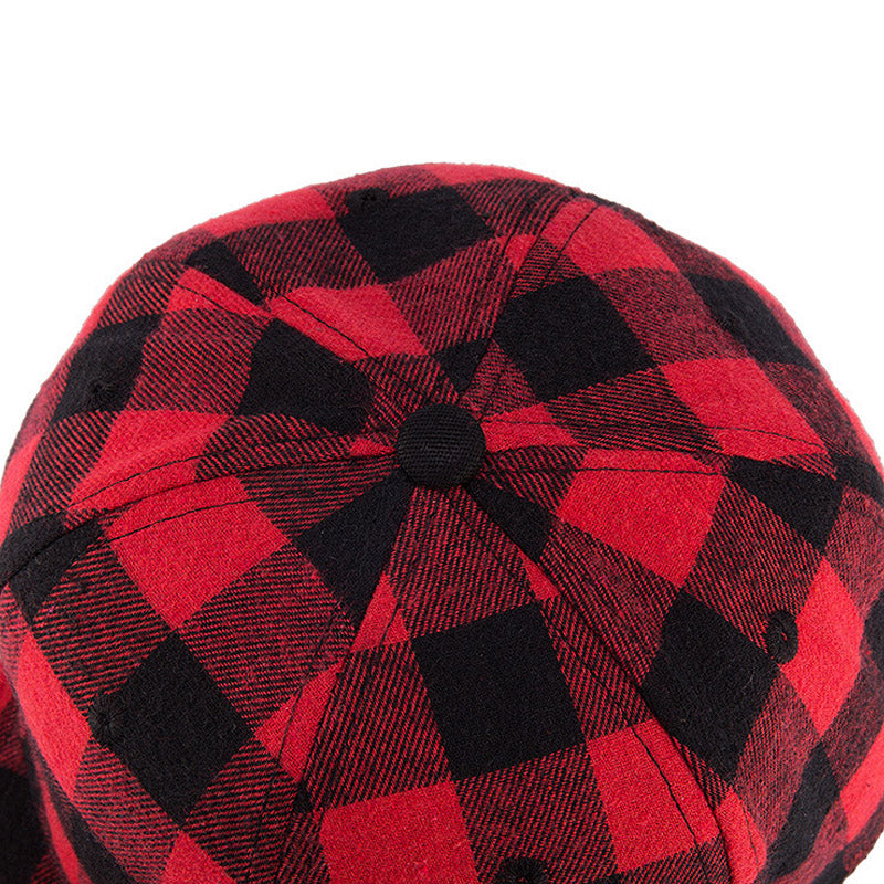 Plaid Sun Hat, Hip-Hop Baseball Cap