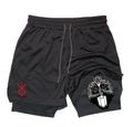 Anime Berserk Quick Dry Sports Shorts with Pockets (One)