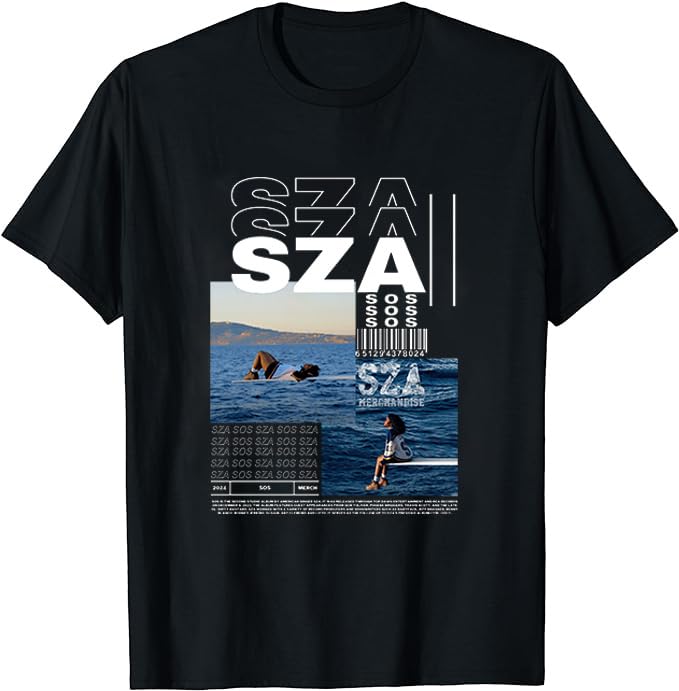 AZWPBQGY Sza Music Mens Cotton T Shirts Round Neck Soft Funny Short Sleeve T-Shirt for Sports Leisure Party X-Large Style 76