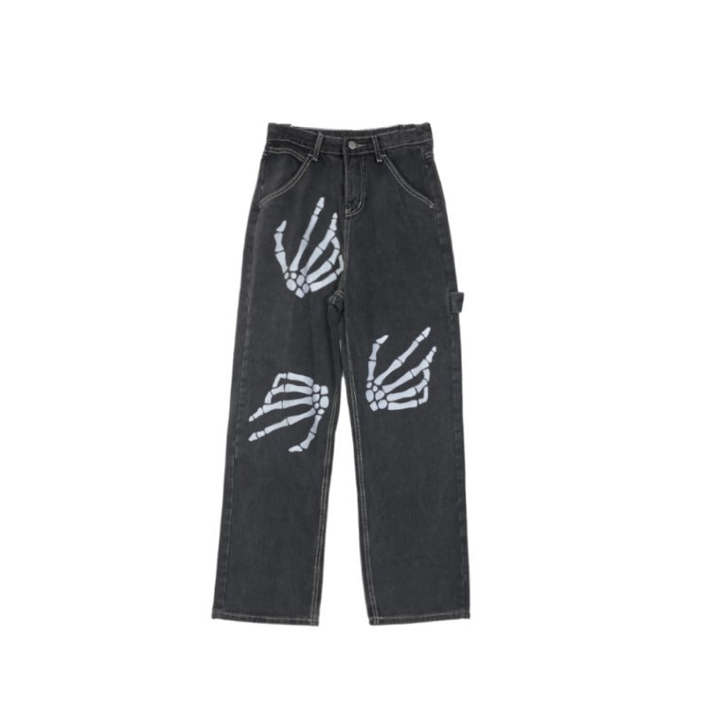 Trendy High-Waisted Wide-Leg Jeans for Women