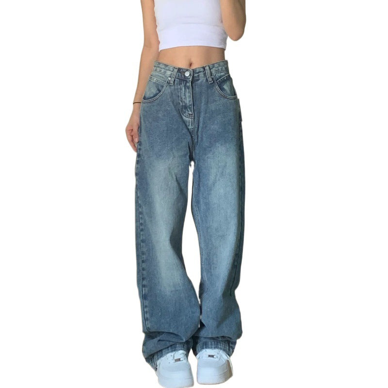 High-Waisted Loose-Fit Wide-Leg Jeans for Women
