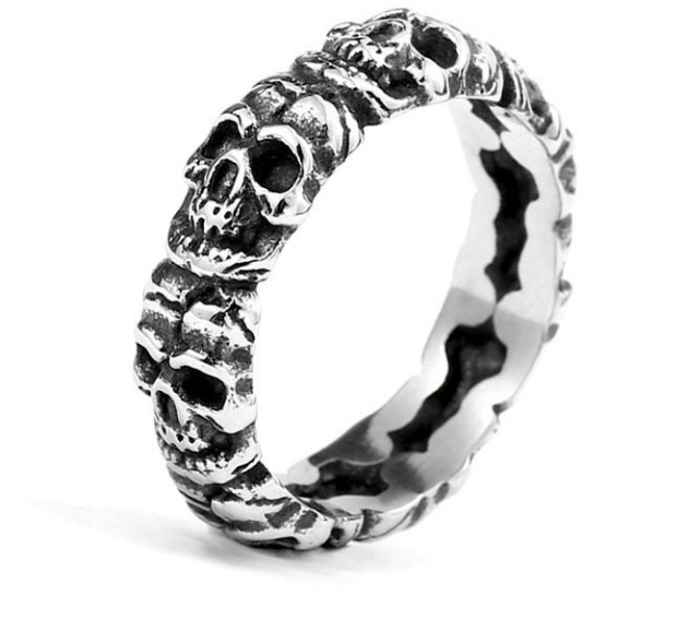 Stainless Steel Skull Ring for Men - Unique Design