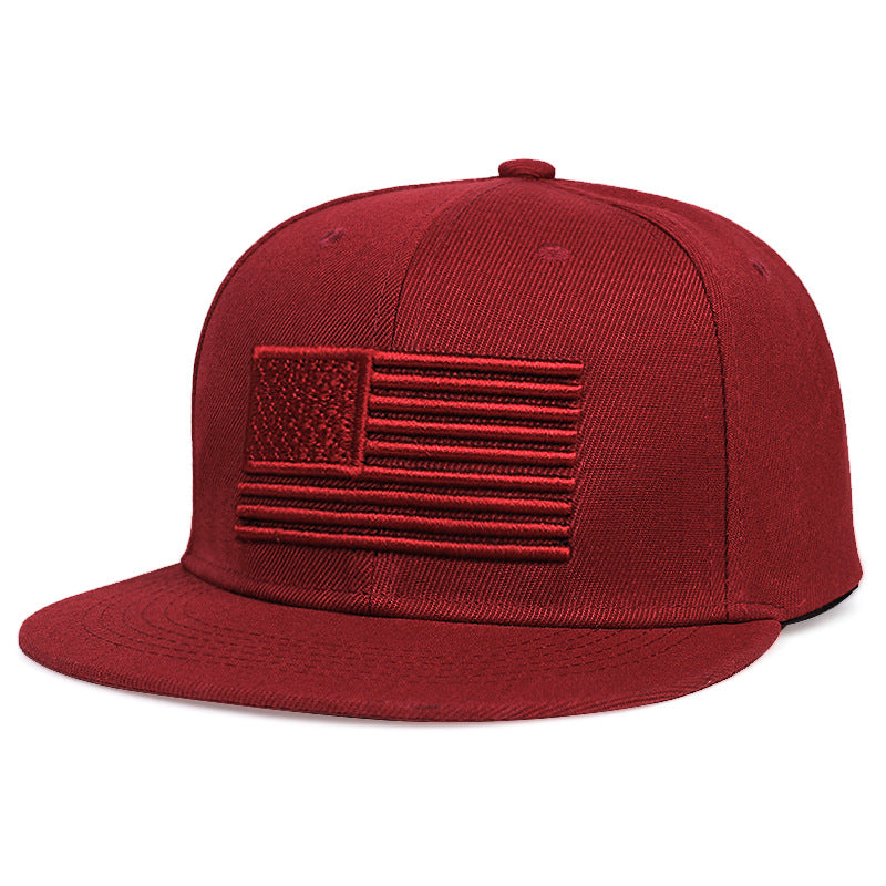 Embroidered American Flag Hip-Hop Baseball Cap