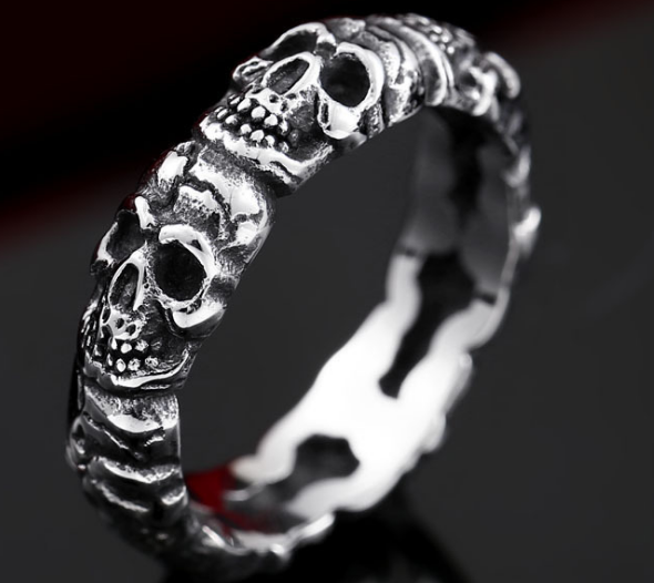 Stainless Steel Skull Ring for Men - Unique Design