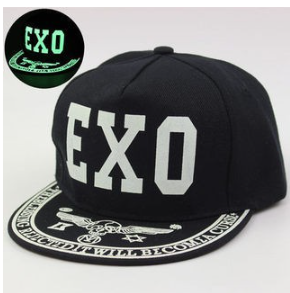 Glow-in-the-Dark Lettering Baseball Cap for Hip Hop